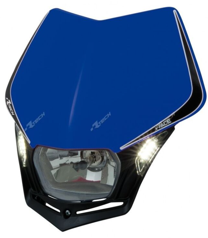 Фар RACETECH V-Face LED Headlight (Blue/Black)