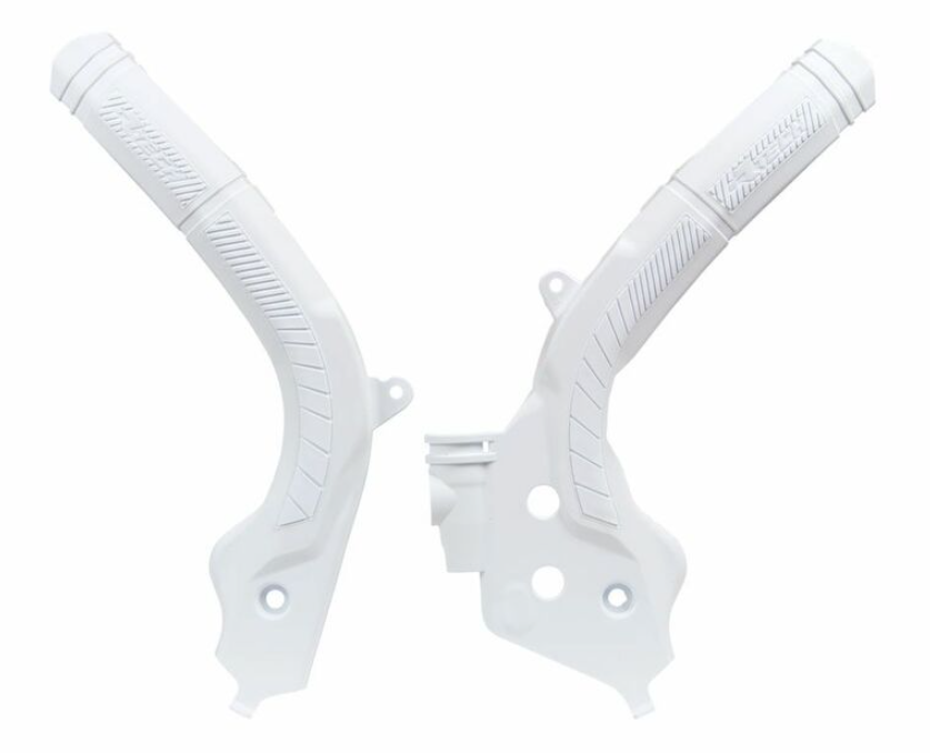 Протектор рама RACETECH Bi-material Frame Guard GASGAS/HUSQ/KTM White