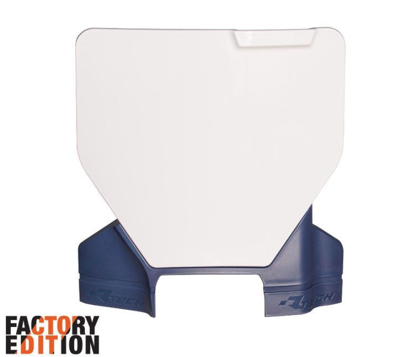 Табела за номер RACETECH Factory Front Number Plate Husqvarna 23-25 (White/Blue)