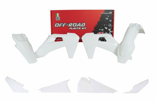 Комплект пластмаси RACETECH Plastic Kit - White Husqvarna TE/FE 20-23