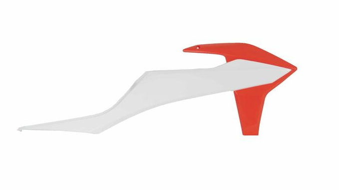 Пластмасови капаци за радиатор RACETECH Radiator Cover KTM 20-23 (White/Orange)