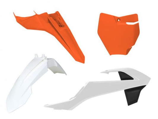 Комплект пластмаси RACETECH Plastic Kit 4 pcs KTM SX 65 16-24 (White/Orange)