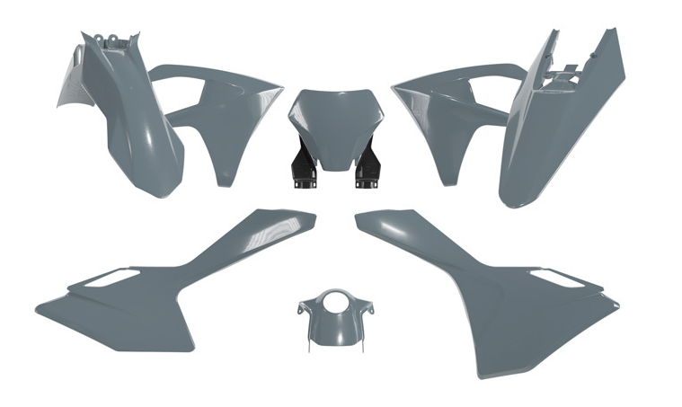 Комплект пластмаси RACETECH Plastic Kit 6 Pieces GASGAS EX/MC 24-25 (Grey)