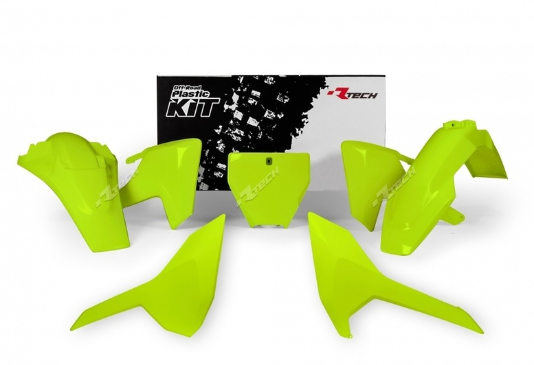 Комплект пластмаси RACETECH Plastic Kit Neon Yellow Husqvarna TC 125/250 16-18 / FC 16