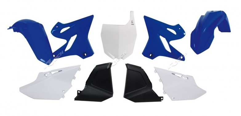 Комплект пластмаси RACETECH Plastic Kit Replica (15-16) Blue/White Yamaha YZ125/250 02-14
