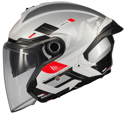 Скутер каска MT COSMO SV SILENCE A2 GREY GLOSS