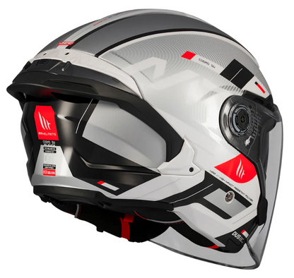 Скутер каска MT COSMO SV SILENCE A2 GREY GLOSS