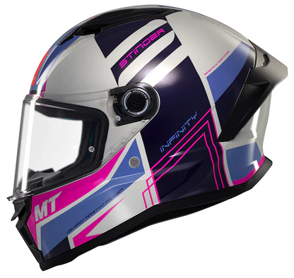 Каска MT STINGER 2 TRON C8 GLOSS PINK