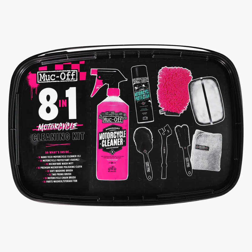 Комплект за почистване Muc-Off 8in1 Motorcycle Cleaning Kit