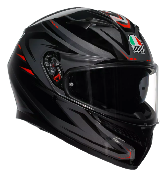КАСКА AGV K3 E2206 - SYTH BLACK/RED