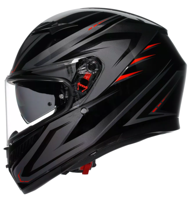 КАСКА AGV K3 E2206 - SYTH BLACK/RED