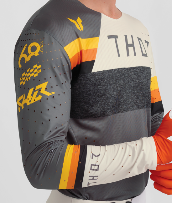 Мотокрос джърси THOR SPORTMODE LEAGUE CHAR/WHT