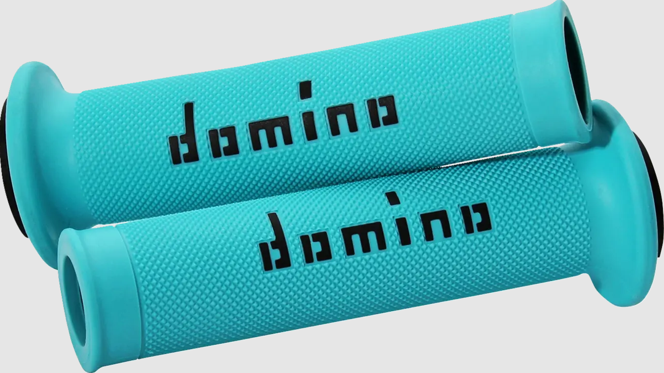 Ръкохватки DOMINO GRIPS A010 CYAN/BLACK
