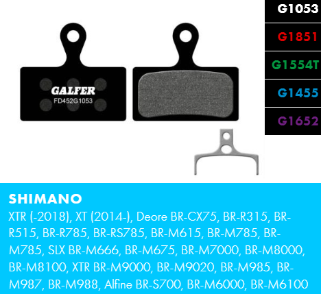 Вело спирачни накландки GALFER BIKE FD452G1053 PERFORMANCE Pack of 60 Brake Pads (30 Sets)