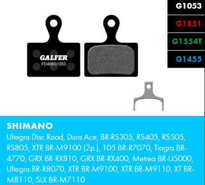 Вело спирачни накландки GALFER BIKE FD496G1053 PERFORMANCE Brake Pad