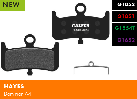 Вело спирачни накландки GALFER BIKE FD549G1652 E-BIKE Brake Pad