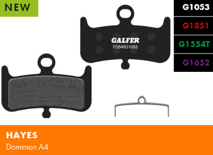 Вело спирачни накландки GALFER BIKE FD549G1652 E-BIKE Brake Pad