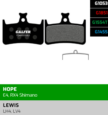 Вело спирачни накландки GALFER BIKE FD465G1053 PERFORMANCE Brake Pad
