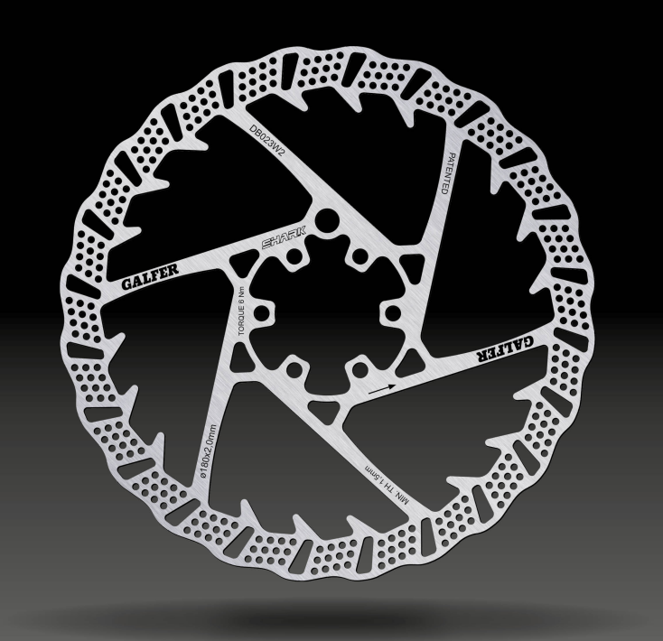 Вело спирачен диск GALFER BIKE DISC SHARK Ø180X2.0MM Brake Disc