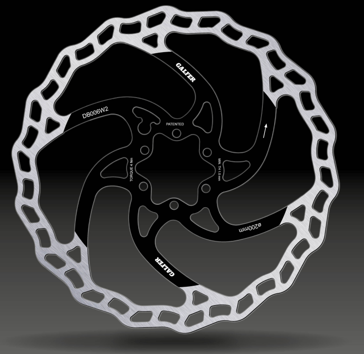 Вело спирачен диск GALFER BIKE DISC WAVE Ø200X2.0MM Brake Disc