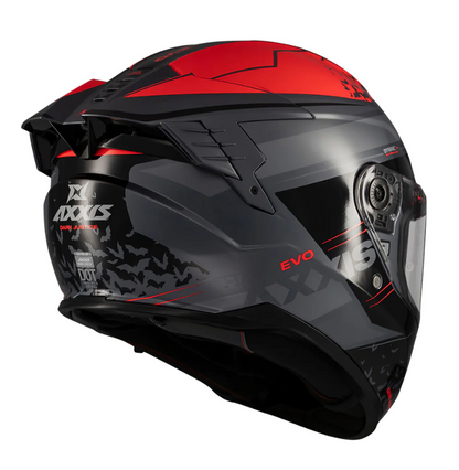 Каска AXXIS HAWK EVO SV DARK JUSTICE C4 MATT