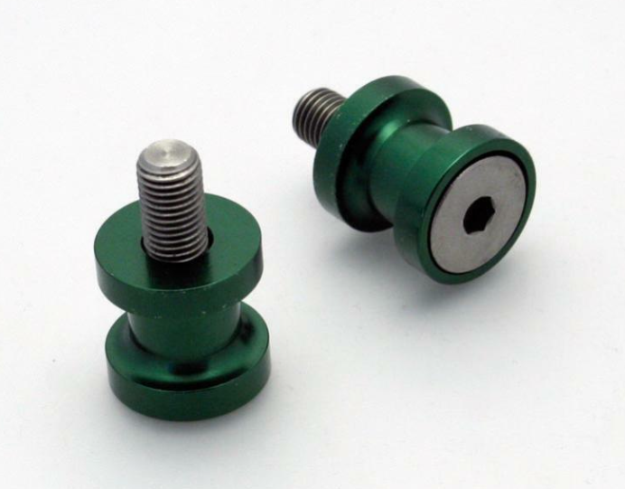 Адаптери за стойка R&amp;G RACING Stand Bobbins M10 GREEN KAWASAKI