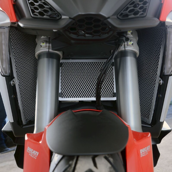 Протектор за радиатор R&amp;G RACING Radiator Guard Titanium - Ducati Multistrada V4S