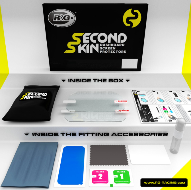 Протектор фолио R&amp;G RACING Second Skin Dashboard Screen Protector Kit Clear - Honda