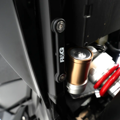 Стойка за генерация R&amp;G RACING Exhaust Hanger Black BMW S1000XR
