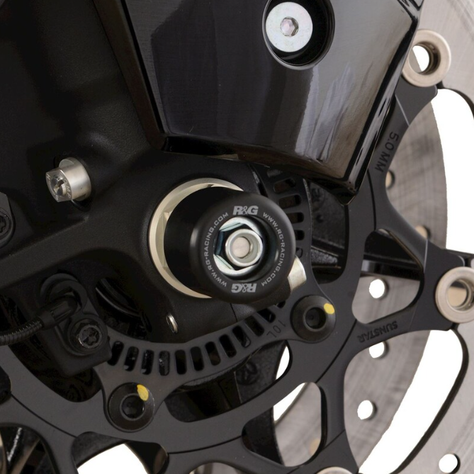 Краш тапи за ост R&amp;G RACING Fork Protectors - Black Suzuki Hayabusa