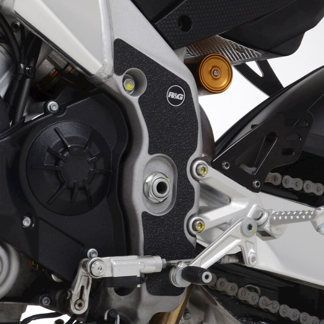 Протектор за рама R&amp;G RACING Boot Guard Set - Frame Black (2 pieces) Aprilia Tuono V4 1100