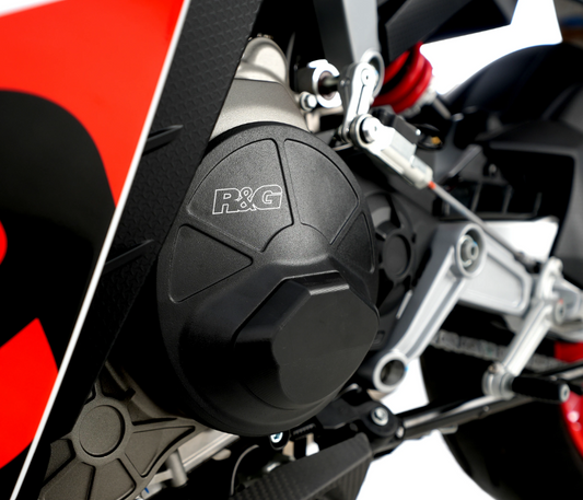 Комплект протектори за двигател R&amp;G RACING Pro Engine Case Protection Covers (Set 2 pieces) - Black Aprilia RS660 / Tuono660 / Tuareg