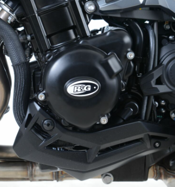 Протектор за двигател R&amp;G RACING Left Crankcase Protection Cover Black Kawasaki Z900