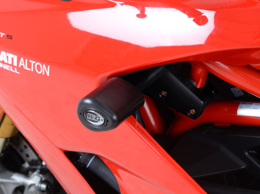 Краш тапи R&amp;G RACING Aero Crash Protectors Black Non Drill Kit Ducati Supersport
