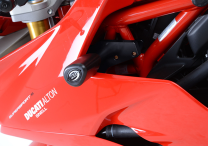 Краш тапи R&amp;G RACING Aero Crash Protectors Black Non Drill Kit Ducati Supersport