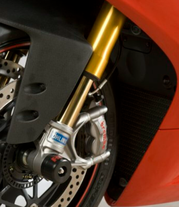 Краш тапи за ост R&amp;G RACING Fork Protectors Black Ducati Panigale V4