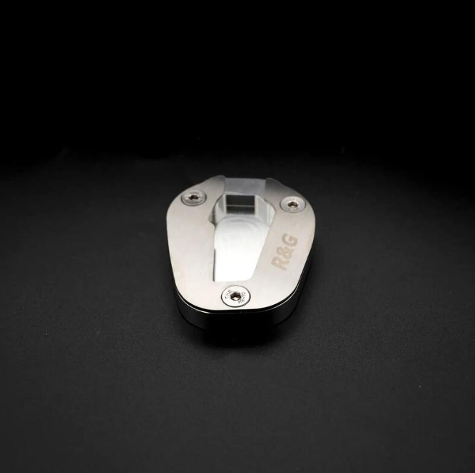 Адаптер за странична стойка R&amp;G RACING Kickstand Shoe - Silver Honda CBR1000RR-R