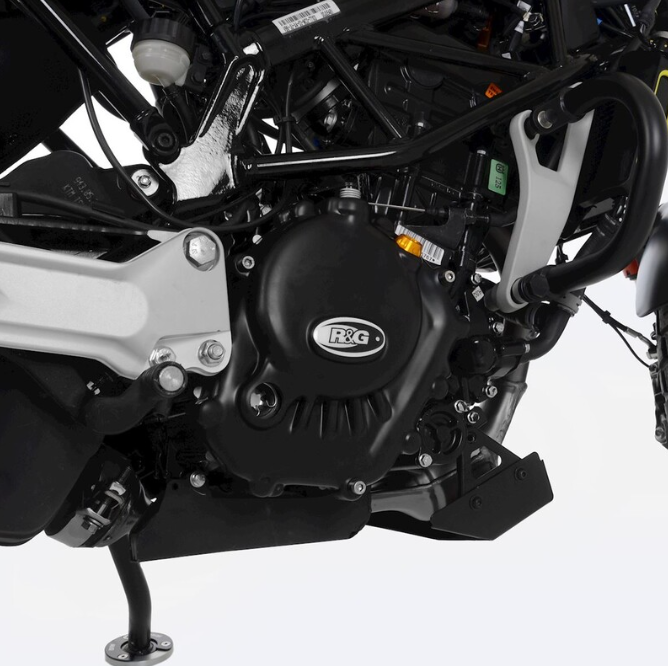 Протектор за двигател R&amp;G RACING Race Series Right Crankcase Protection Cover - Black Husqvarna Svartpilen 125 21-23