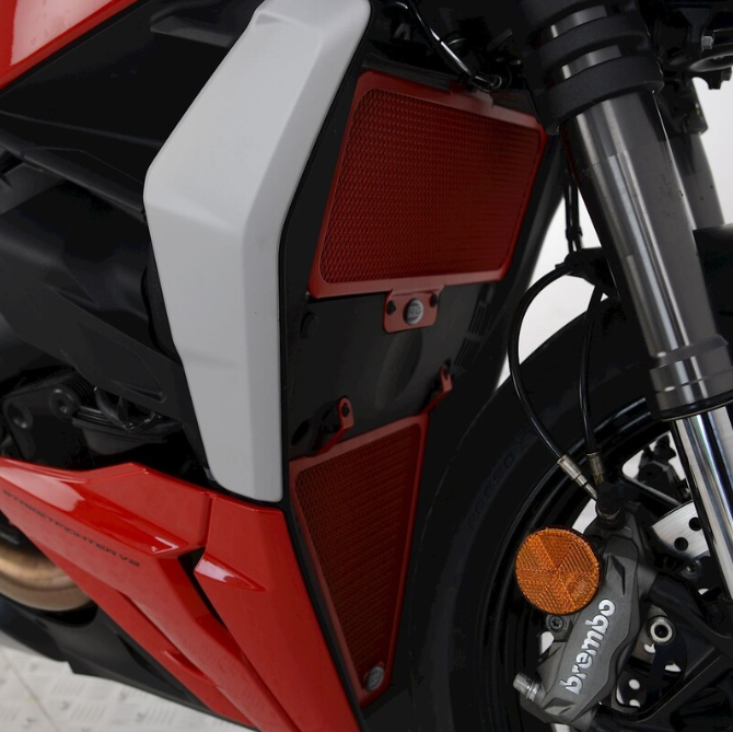 Протектор за радиатор R&amp;G RACING Radiator Guard RED Ducati Streetfighter V2 22-24