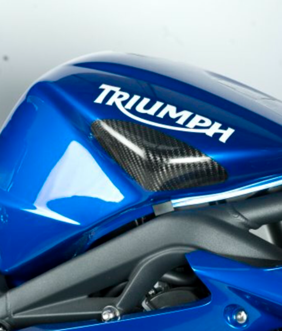 Протектор за резервоар R&amp;G RACING Tank Sliders Carbon Triumph