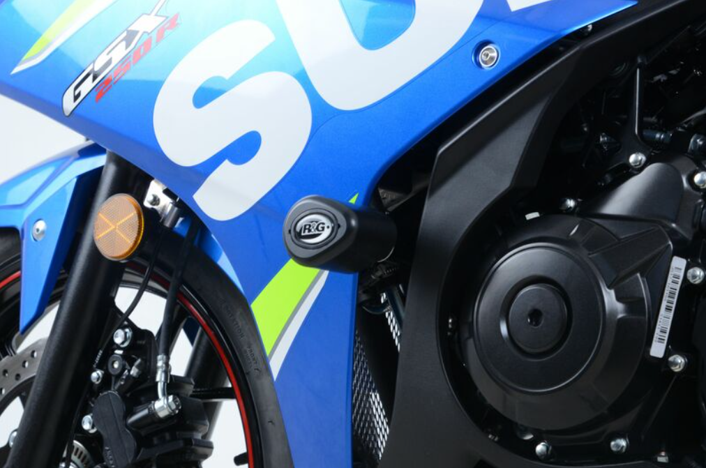 Краш тапи R&amp;G RACING Aero Crash Protectors Black (Non-Drill Kit) Suzuki GSX-R250