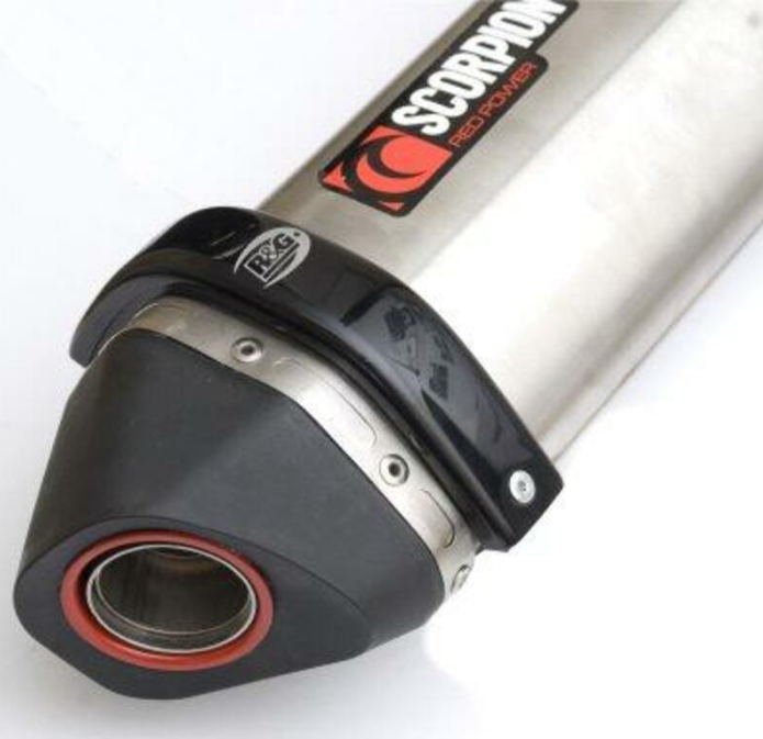 Протектор за генерация R&amp;G RACING Exhaust Guard Scorpion Red Power/Serket Black