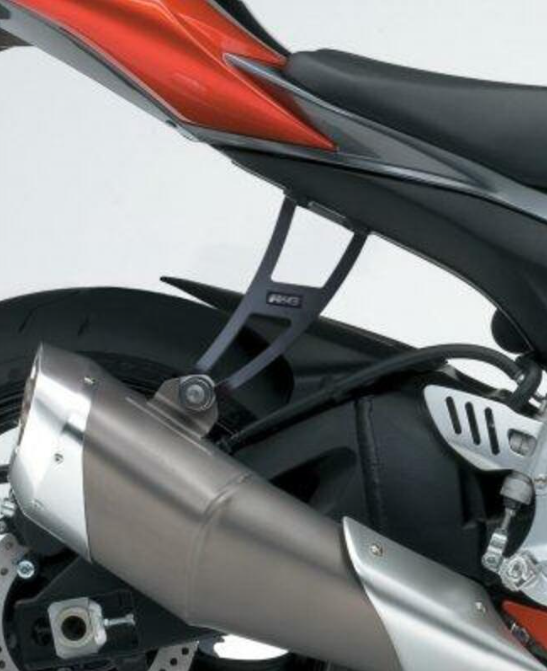 Стойка за генерация R&amp;G RACING Exhaust Hanger Black Suzuki GSX-R600/750 08-10