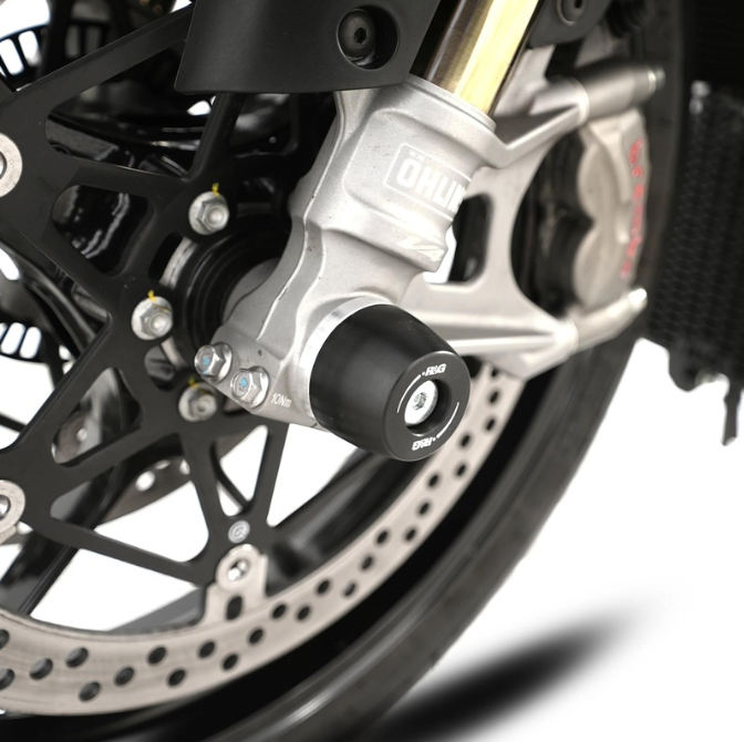 Краш тапи за ост R&amp;G RACING Fork Protection Black Aprilia Tuono 1100 V4 Factory 25-26