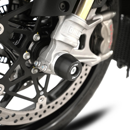 Краш тапи за ост R&amp;G RACING Fork Protection Black Aprilia Tuono 1100 V4 Factory 25-26