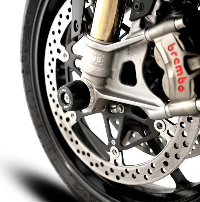 Краш тапи за ост R&amp;G RACING Fork Protection Black Aprilia Tuono 1100 V4 Factory 25-26