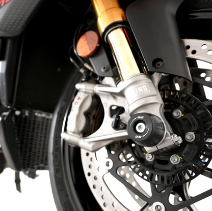 Краш тапи за ост R&amp;G RACING Fork Protection Black Aprilia Tuono 1100 V4 Factory 25-26