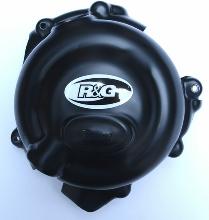 Протектор за двигател R&amp;G RACING Race Series Right Crankcase Protection Cover Black Triumph Street Triple 675 765 / Daytona 675