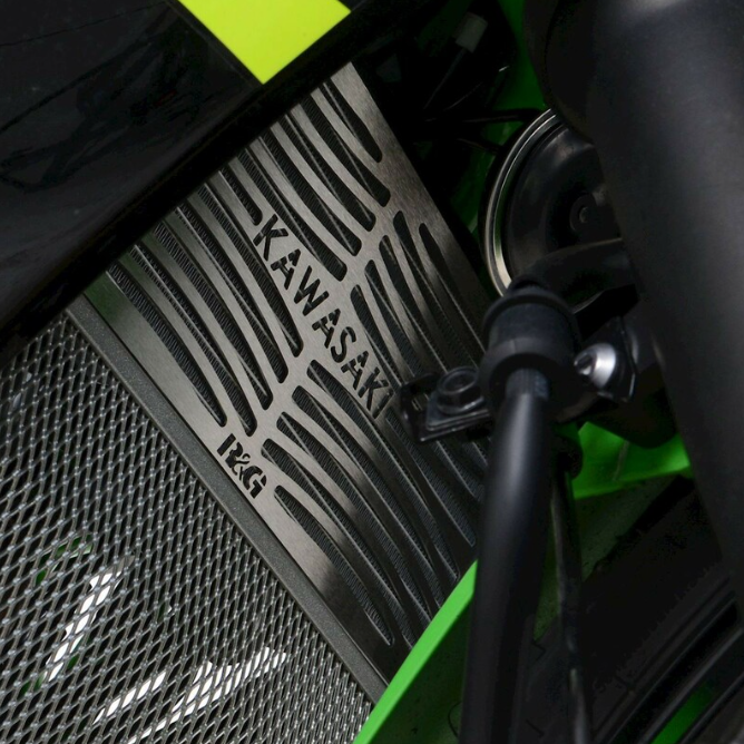 Протектор за радиатор R&amp;G RACING Stainless Steel Radiator guard - Kawasaki Ninja 125 19-26