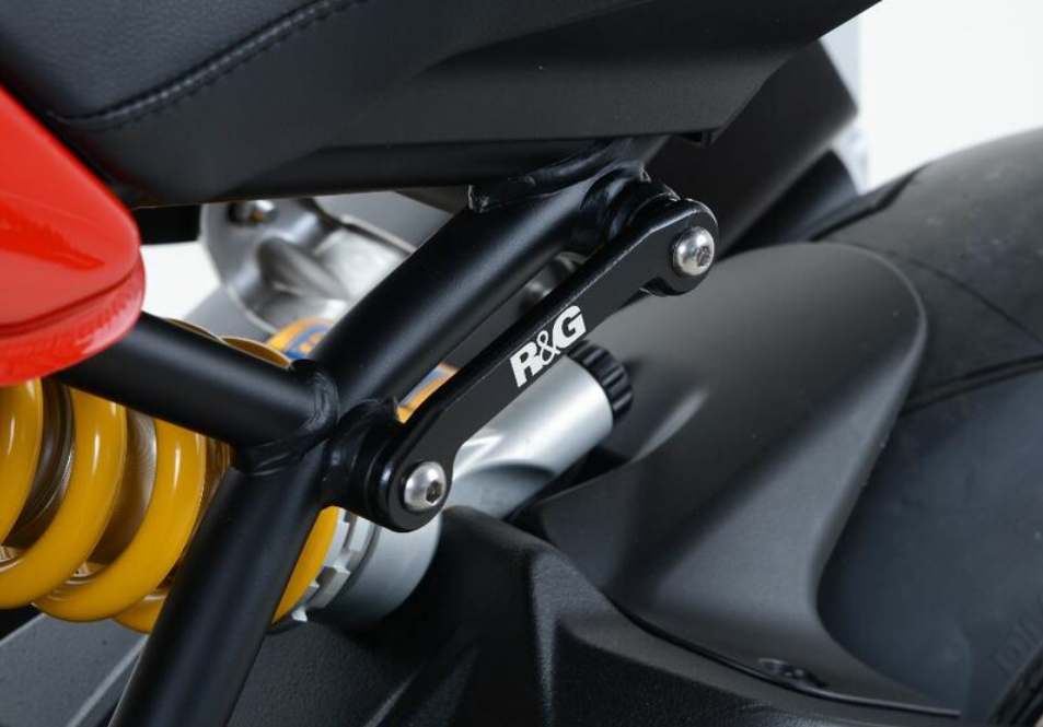 Плоча R&amp;G RACING Black Left Rear Footrest Plate Ducati Monster 1200R 2016